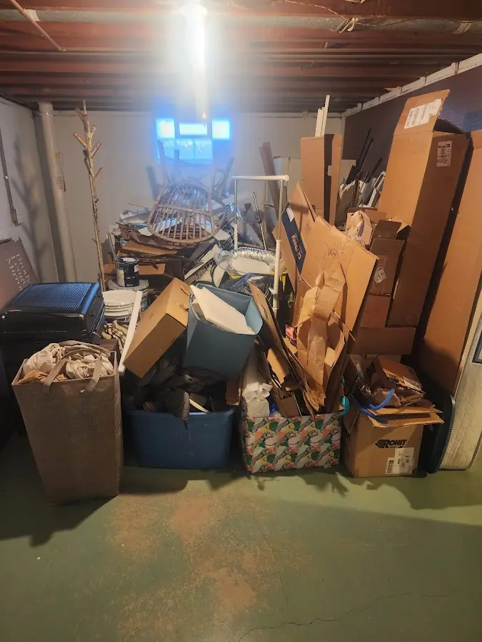 Roll-off dumpster container at job site for Yard Waste Dumpster Rental in San Mateo